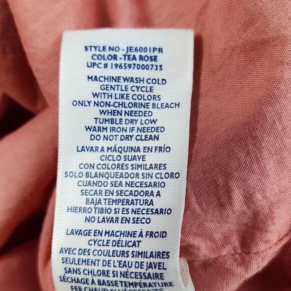 Joie Bondi Animal Print Midi Dress in‎ Tea Rose Red Tiered V-Neck Medium - Picture 8 of 8